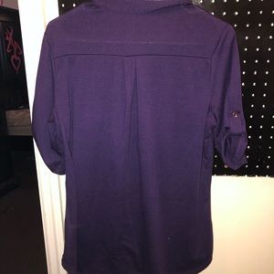 Purple 3/4 sleeve blouse
